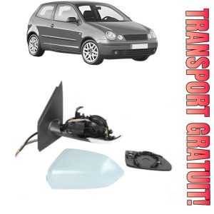 Oglinda Stanga Volkswagen POLO IV (9N_, 9A_) din 2001 - 2009, Auto, Reglaj electric, Completa