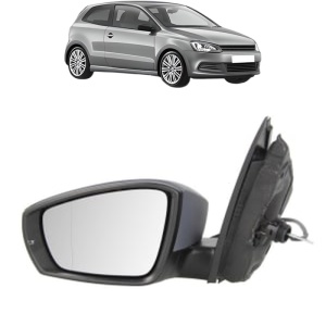 Oglinda Stanga Volkswagen POLO V (6R1, 6C1) din 2009 - 2022, Auto, Reglaj mecanic, Completa - Img 2