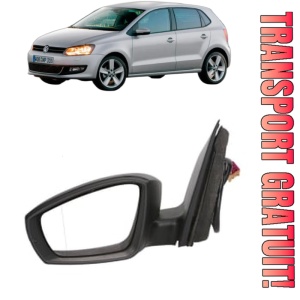 Oglinda Stanga Volkswagen POLO V Hatchback Van (6R1, 6C1) din 2009 - 2014, Auto, Reglaj electric, Completa