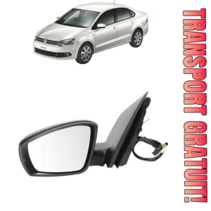 Oglinda Stanga Volkswagen POLO V Saloon (602, 604, 612, 614) din 2010 - 2022, Auto, Reglaj mecanic, Completa