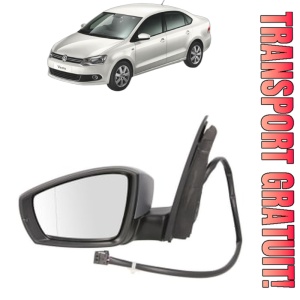 Oglinda Stanga Volkswagen POLO V Saloon (602, 604, 612, 614) din 2010 - 2022, Auto, Reglaj electric, Completa