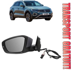 Oglinda Stanga Volkswagen T-ROC (A11, D11) din 2017 - 2021, Auto, Reglaj electric, Completa