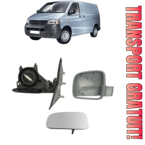 Oglinda Stanga Volkswagen TRANSPORTER T5 Van (7HA, 7HH, 7EA, 7EH) din 2003 - 2015, Auto, Reglaj manual, Completa