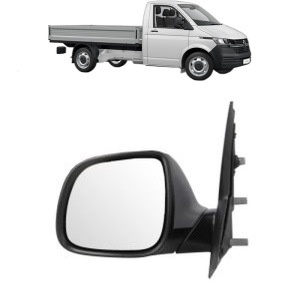 Oglinda Stanga Volkswagen TRANSPORTER T6 Platform/Chassis (SFD, SFE, SFL, SFZ, SJD, SJ din 2015 - 2024, Auto, Reglaj manual, Completa - Img 2