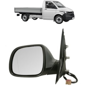 Oglinda Stanga Volkswagen TRANSPORTER T6 Platform/Chassis (SFD, SFE, SFL, SFZ, SJD, SJ din 2015 - 2024, Auto, Reglaj electric, Completa - Img 2