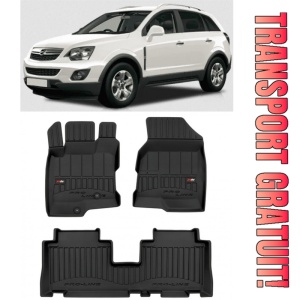 Opel Antara, Suv, Din 2006 - 2017 , Set Covorase Auto Tip Tavita Premium 3D, din cauciuc