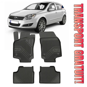 Opel Astra H Din 2004 - 12.2014, Hatchback , Set Covorase Auto Tip Tavita Premium 3D, din cauciuc