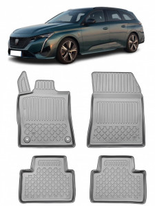 Opel Astra L Phev Sports Tourer Din 01.2022 - Prezent, Combi , Set Covorase Auto Tip Tavita Premium 3D, din cauciuc accesorii pentru autoturismul tau - masina v163490