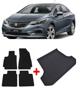 Opel Astra Set Covorase + tavita portbagaj auto Opel Astra J Sports Tourer fabricatie 2010 - prezent, caroserie combi - Img 2