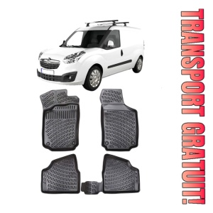 Opel Combo C 2001-2011 Set 4 covorase auto din cauciuc tip tavita premium line 3D