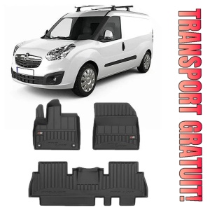 Opel Combo E Life, Van, Din 06.2018 - Prezent , Set Covorase Auto Tip Tavita Premium 3D, din cauciuc