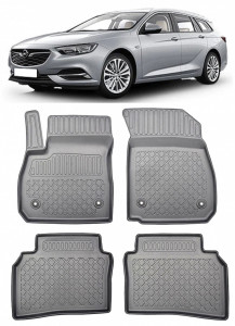 Opel Insignia B, Combi, Din 06.2017 - Prezent , Set Covorase Auto Tip Tavita Premium 3D, din cauciuc accesorii pentru autoturismul tau - masina v175308