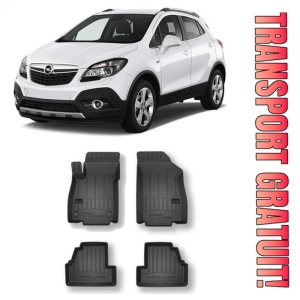 Opel Mokka A, Suv, Din 09.2012 - 06.2019 , Set Covorase Auto Tip Tavita Premium 3D, din cauciuc