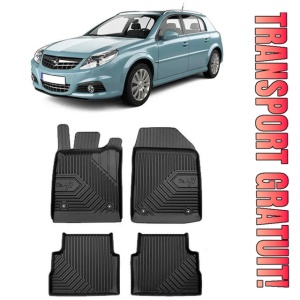 Opel Signum Din 02.2003 - 2008, Hatchback , Set Covorase Auto Tip Tavita Premium 3D, din cauciuc