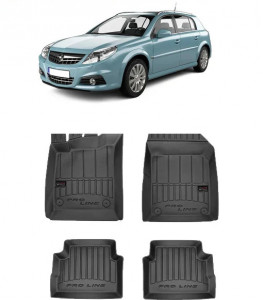 Opel Signum Din 2003 - 2008 , Set Covorase Auto Tip Tavita Premium 3D, din cauciuc accesorii pentru autoturismul tau - masina v169627