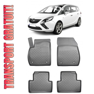 Opel Zafira C, Van, Din 01.2012 - 07.2019 , Set Covorase Auto Tip Tavita Premium 3D, din cauciuc