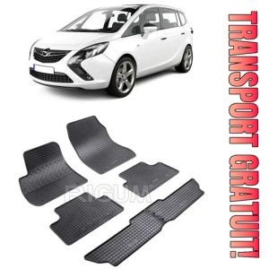 Opel Zafira C, Van, fabricat din 01.2012 - 07.2019, 7 Locuri, set covorase auto dedicate, din cauciuc 100% Premium