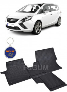 Opel Zafira Life fabricat din 2020 - Prezent (Covorase Fata), set covorase auto dedicate, din cauciuc 100% Premium accesorii pentru autoturismul tau - masina v157324