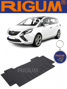 Opel Zafira Life, Van, fabricat din 03.2019 - Prezent, Rand 2, Masina Are 6 Locuri, set covorase auto dedicate, din cauciuc 100% Premium accesorii pentru autoturismul tau - masina v157309