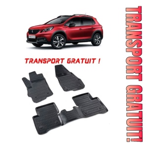 Peugeot 2008 I 2013-2019 Set 4 covorase auto din cauciuc tip tavita premium line 3D - Transport Gratuit!