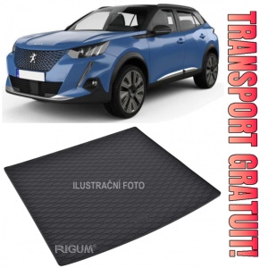 Peugeot 2008 Tavita pentru portbagaj din cauciuc, compatibila Peugeot 2008 I fabricatie 04.2013 - 12.2019, caroserie suv