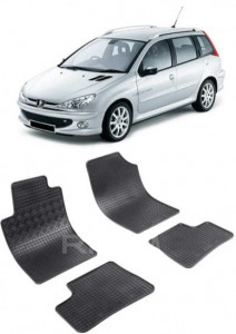 Peugeot 206, Combi, fabricat din 2002 - 2007, set covorase auto dedicate, din cauciuc 100% Premium accesorii pentru autoturismul tau - masina v154574