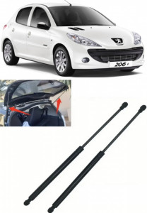 Peugeot 207 Set 2 amortizoare pentru portbagaj / haion Krosno compatibil cu Peugeot 207 Hatchback fabricat intre 2006-2015 accesorii pentru autoturismul tau - masina v87215
