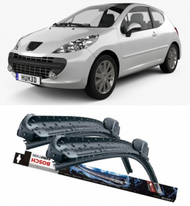 Peugeot 207 Set 2 stergatoare parbriz Bosch Bosch Aerotwin compatibile cu Peugeot 207 2007-2013 (65 cm / 40 cm) accesorii pentru autoturismul tau - masina v133519
