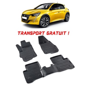 Peugeot 208 II 2019- Set 4 covorase auto din cauciuc tip tavita premium line 3D - Transport Gratuit! accesorii pentru autoturismul tau - masina v48532