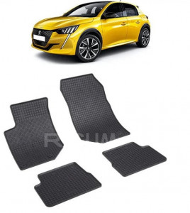 Peugeot 208 II, Hatchback, fabricat din 06.2019 - Prezent, set covorase auto dedicate, din cauciuc 100% Premium accesorii pentru autoturismul tau - masina v156958