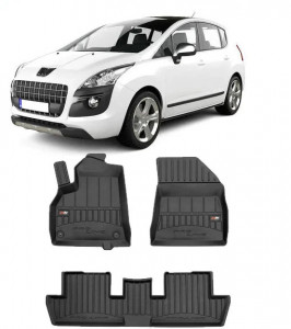 Peugeot 3008 I Din 05.2009 - 10.2016, Suv , Set Covorase Auto Tip Tavita Premium 3D, din cauciuc accesorii pentru autoturismul tau - masina v162580