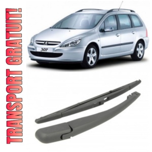 Peugeot 307 Break Brat stergator pentru luneta spate cu lamela 350 mm, compatibil cu Peugeot 307 Break fabricat intre 2002-2009, calitate extra