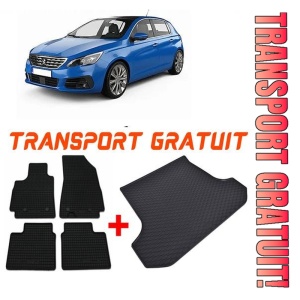 Peugeot 308 III din 12.2021 - Prezent Hatchback *3 , Set Covorase + tavita portbagaj auto