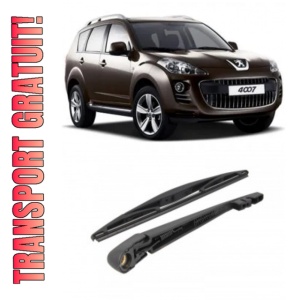 Peugeot 4007 Brat stergator pentru luneta spate cu lamela 315 mm, compatibil cu Peugeot 4007 SUV fabricat intre 2007-2013, calitate extra