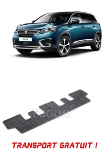 Peugeot 5008 II, Suv, fabricat din 07.2017 - Prezent, Rand 3, set covorase auto dedicate, din cauciuc 100% Premium - Transport Gratuit accesorii pentru autoturismul tau - masina v38343