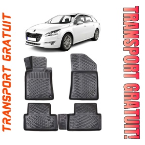 Peugeot 508 I 2010-2018 Set 4 covorase auto din cauciuc tip tavita premium line 3D