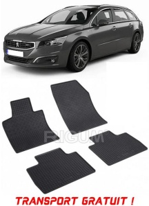 Peugeot 508 II, Sedan, fabricat din 11.2018 - Prezent, set covorase auto dedicate, din cauciuc 100% Premium - Transport Gratuit accesorii pentru autoturismul tau - masina v38319