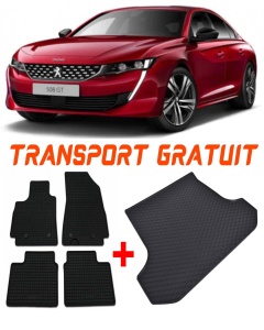 Peugeot 508 Set Covorase + tavita portbagaj auto Peugeot 508 II fabricatie 11.2018 - prezent, caroserie combi accesorii pentru autoturismul tau - masina v492