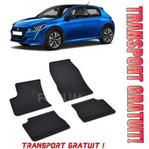 Peugeot E-208 II, Hatchback, fabricat din 01.2020 - Prezent, set covorase auto dedicate, din cauciuc 100% Premium - Transport Gratuit