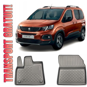 Peugeot e-Rifter Set covorase auto tip tavita compatibile Peugeot e-Rifter fabricatie 09.2021 - prezent, caroserie van, 2-3 locuri, ampatament scurt si lung