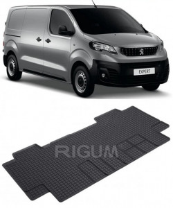 Peugeot E-Traveller, Van, fabricat din 01.2016 - Prezent, Rand 2, Masina Are 6 Locuri, set covorase auto dedicate, din cauciuc 100% Premium accesorii pentru autoturismul tau - masina v154302