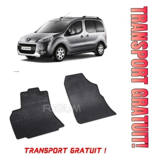 Peugeot Partner II, Van, fabricat din 2008 - 08.2018, 2 Locuri, set covorase auto dedicate, din cauciuc 100% Premium - Transport Gratuit