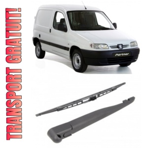 Peugeot Partner MPV Brat stergator pentru luneta spate cu lamela 400 mm, compatibil cu Peugeot Partner MPV Van fabricat intre 1996-2015, calitate extra
