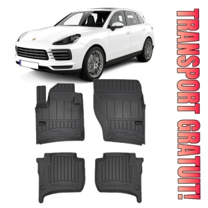 Porsche Cayenne II, Suv, Din 05.2010 - 10.2017 , Set Covorase Auto Tip Tavita Premium 3D, din cauciuc