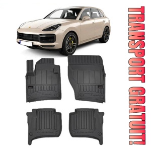 Porsche Cayenne III Coupe, Suv, Din 2019 - Prezent , Set Covorase Auto Tip Tavita Premium 3D, din cauciuc