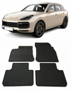 Porsche Cayenne III, Suv, fabricat din 11.2017 - Prezent, set covorase auto dedicate, din cauciuc 100% Premium accesorii pentru autoturismul tau - masina v155366
