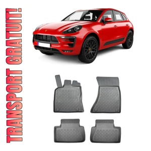 Porsche Macan, Suv, Din 03.2014 - Prezent , Set Covorase Auto Tip Tavita Premium 3D, din cauciuc