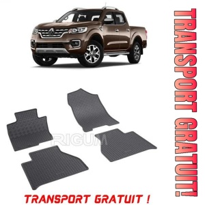 Renault Alaskan, Pick-Up, fabricat din 09.2017 - Prezent, set covorase auto dedicate, din cauciuc 100% Premium - Transport Gratuit