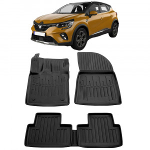 Renault Captur II (Jb/Je) (2019 - prezent) Set covorase auto cauciuc G.Modern Line 3D accesorii pentru autoturismul tau - masina v243924