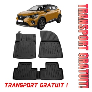 Renault Captur II (Jb/Je) (2019 - prezent) Set covorase auto cauciuc G.Modern Line 3D transport gratuit